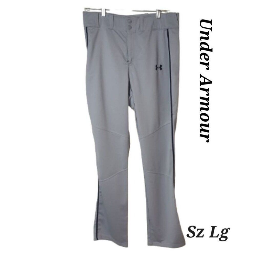 Under Armour Men's L Loose Baseball Pants Gray Performance Pants L NWOT - Picture 2 of 8